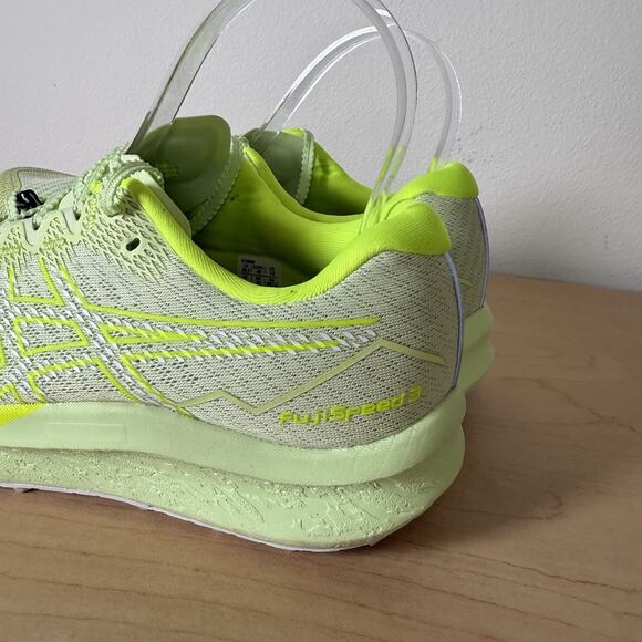 ASICS Fujispeed 3 Sneakers Neon Yellow Women's 10 Running Athletic FF Blast - Picture 8 of 13